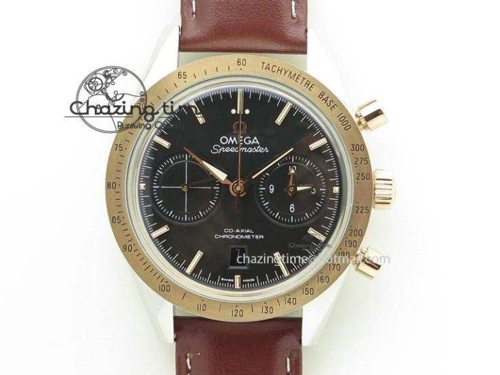 0320 Sophisticated Planet Ocean Master Chronometer Chrono SS OM 1:1 Best Edition Orange On SS Bracelet A 8156